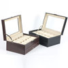 Deyi wholesale PU leather double-layer jewelry box window 12-bit watch box jewelry box jewelry storage box