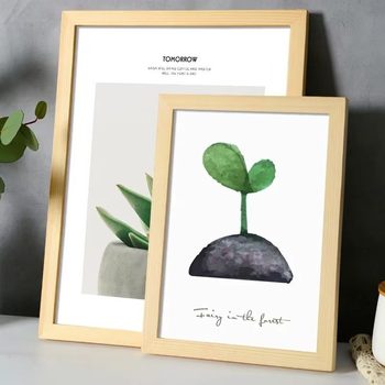 Wooden photo frame 6 inch 7 inch table photo frame A4 photo frame 8 open 4 open framed wall frame children's photo frame