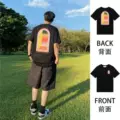 No. 1 front and rear models - rainbow gradient door - orange and black