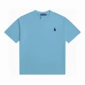 Short Sleeve Sky Blue Cyan Label