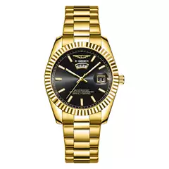 Men's Watch Men's 2025 New Automatic Calendar Watch Steel Band Men's Watch Business Brand Waterproof Quartz Wrist Watch
