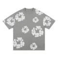 Foam gray short sleeved [white floral wreath]