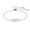 Platinum bow bracelet