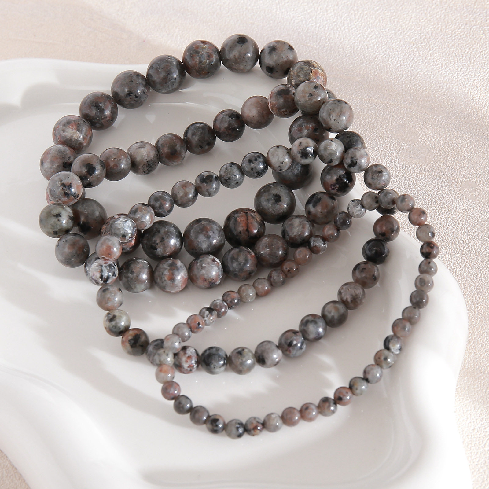 Cross-border 8mm Natural Flame Stone Bracelet Men's Stretch Bracelet Batch Trend Aggressive Round Bead Bracelet