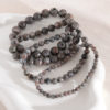 Cross-border 8mm Natural Flame Stone Bracelet Men's Stretch Bracelet Batch Trend Aggressive Round Bead Bracelet