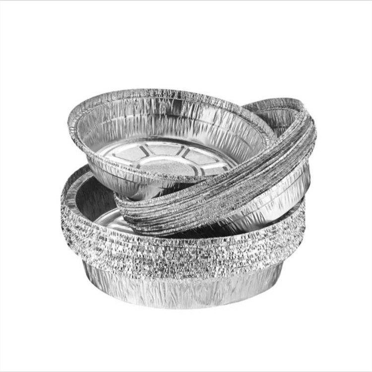 Air Fryer Tin Paper Plate Oven Household Tin Foil Barbecue Plate Pizza Pancake Bottom Bowl Baking Individual Packaging