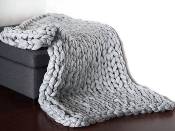 Cross-Border Supply New Thick Thread Knitted Blanket Icelandic Wool Knitted Blanket Throw Blanket Wool Blanket Manufacturer