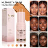MLSMILE cross-border special 6-color foundation stick waterproof sweat-proof brightening concealer stick light matte foundation liquid