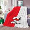 Cross-border foreign trade domestic and foreign printed flannel blanket factory direct Snoopy cartoon lunch break blanket holiday ceremony