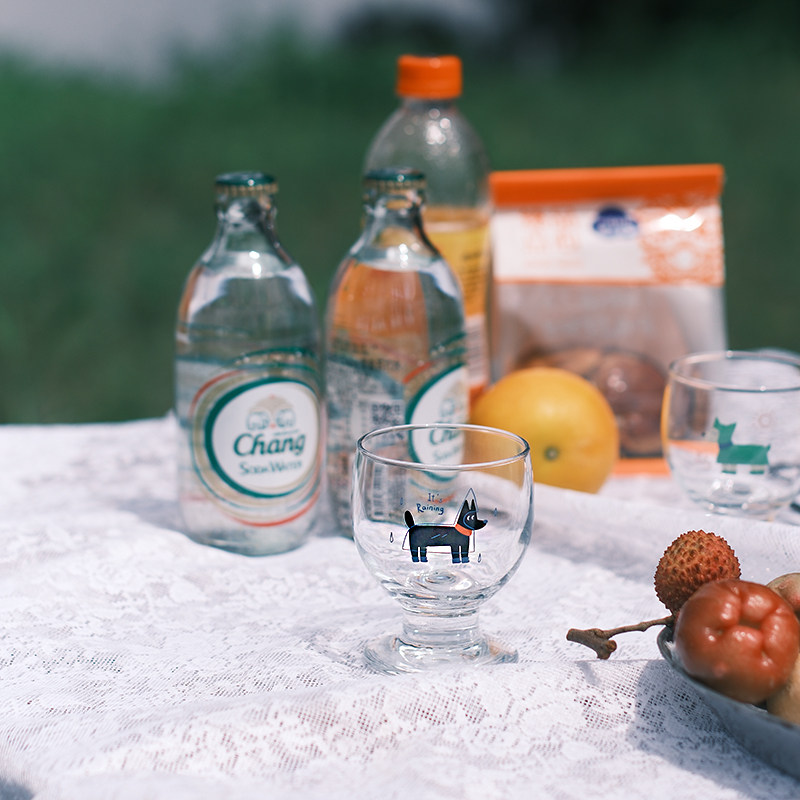 Cute Dog Wine Glass Raincoat Drink Water Cup Milk Cup Original Cute Goblet Coffee Cup Glass