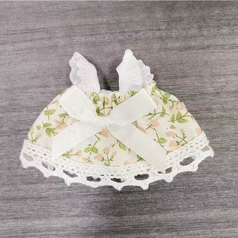 可爱迷你帆布包毛绒玩偶格子包西高地公仔扭棒小狗配饰格子裙娃衣