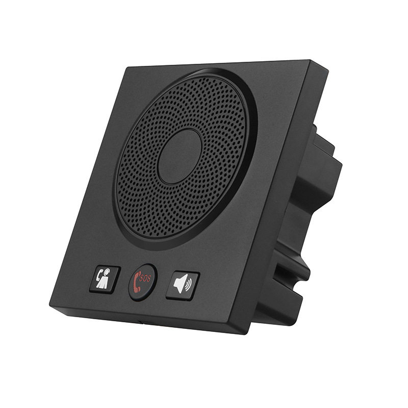 酒店客房壁挂电话机86盒一键拨号前台免提电梯客房浴室紧急呼叫器