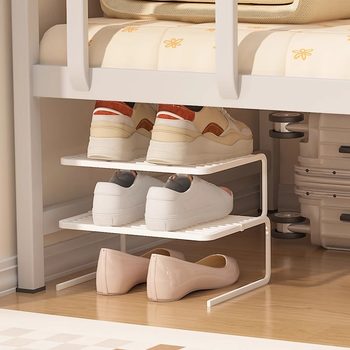 Shoe Cabinet with Layered Partitions, Shoe Rack for Home Use, Extendable Hanging Shoe Holder, Space-Saving Entryway Shoe Rack, Load-Bearing