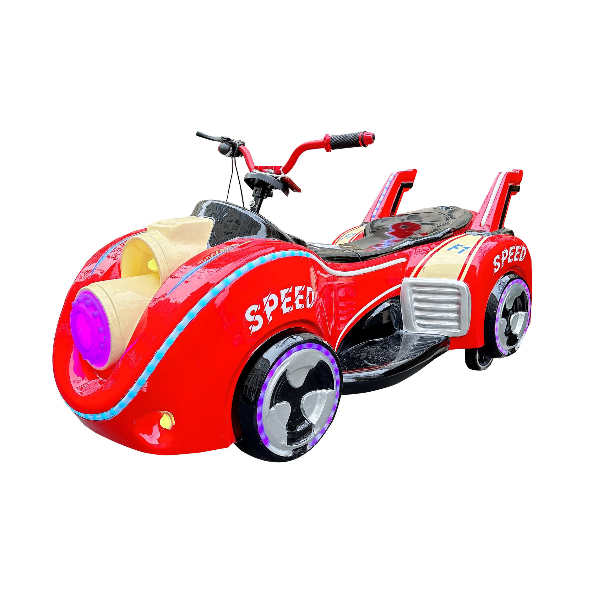 Square Amusement Equipment New Cyclone Motorcycle Amusement Vehicle Shopping Mall Electric Toy Car Night Market Stall Children's Project
