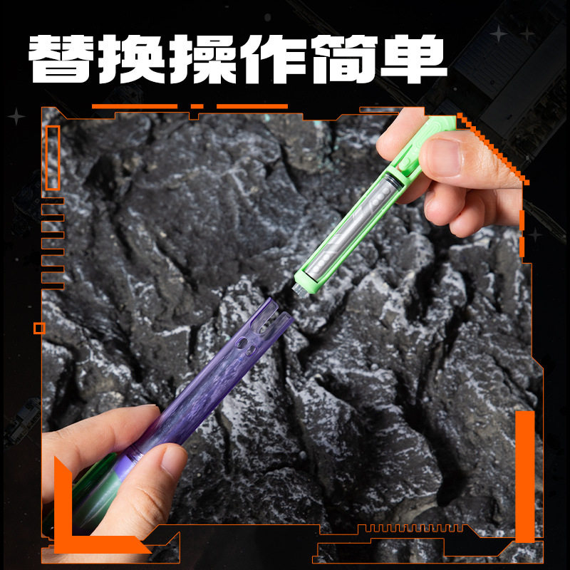 Deli Ss029 Ink Cartridge Easy-To-Clean Student Fountain Pen Ink Cartridge 3.4mm Children's Handwriting Practice Crystal Blue Ink Blue Black Ink