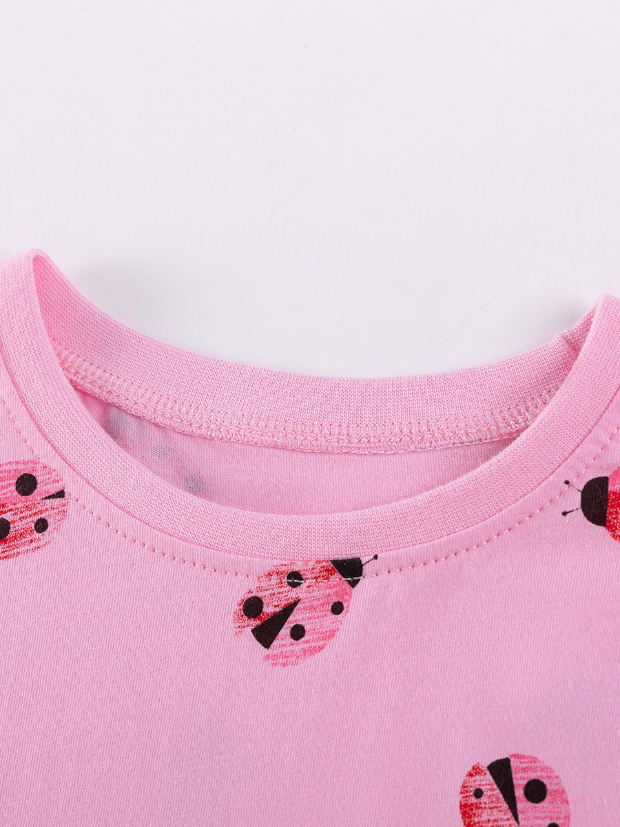 Girls' Summer Short-Sleeve Set, Cute Baby Two-Piece Outfit, Style Kids' Wear