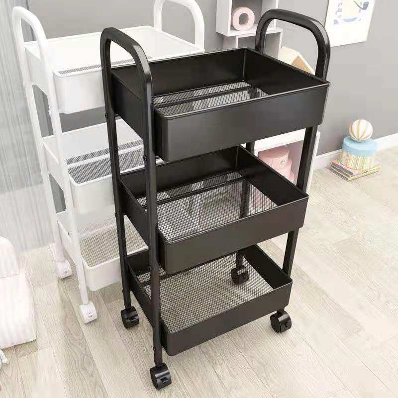 Trolley storage rack kitchen floor multi-layer snack baby bedroom bathroom mobile storage rack toy
