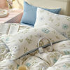 Cross-Border Customized Double-Layer Yarn Four-Piece Jacquard Xiaozhu Cotton Three-Piece Student Dormitory Fresh Floral Bedding