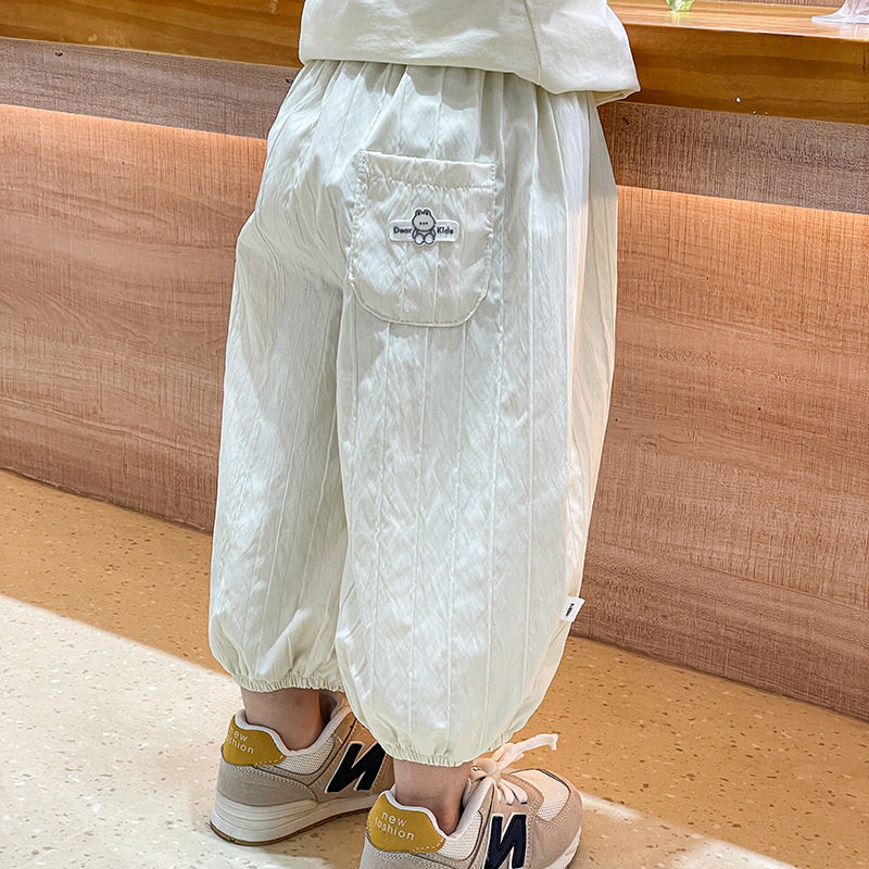 Pantalones de farol de siete piezas para niños y niñas, modelo coreano, nuevo de primavera y otoño, transpirables, delgados, para uso exterior