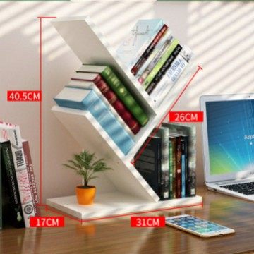树形书架墙上桌面书架ins北欧办公室简易卧室房间树干书架小型