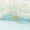 Korean Fashion Heart-shaped Necklace Style All-match Short Clavicle Chain Heart-shaped Diamond Pendant Simple Pendant Accessories