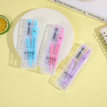 Factory candy color student compasses with lead metal shell strong and easy to use office stationery new wholesale