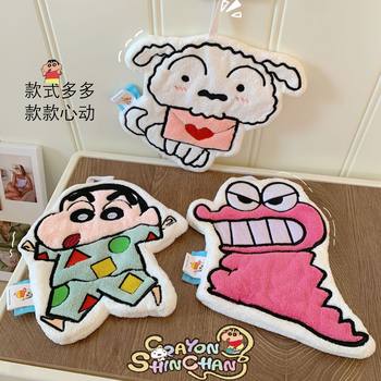 Authentic Crayon Shin-Chan Hand Towel, Coral Fleece, More Absorbent Than Pure Cotton, Quick-Drying, Double-Layered, Thickened Children's Hand Towel