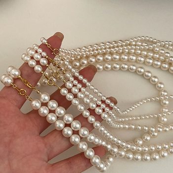 Shijia Light Luxury Stacked Pearl Necklace Natural Jewelry Women's Elegant High-end Retro Collarbone Chain Wholesale