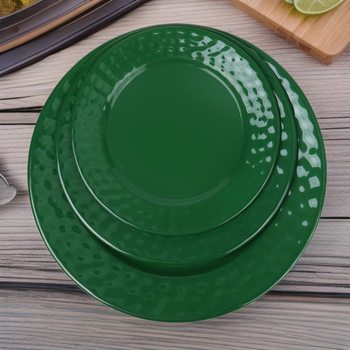 Melamine Round Plate for Curry Rice, Rice Bowl, Shallow Plate, Commercial Buffet Plate, Stir-Fried Noodles and Stir-Fried Vegetables Plate, Oem
