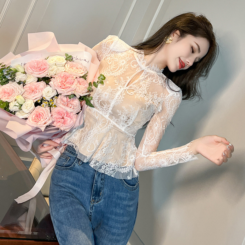 (Mới) Mã B0554 Giá 770K: Áo Sơ Mi Nữ Chtdng Sexy Gợi Cảm Sexy Hàng Mùa Xuân Thu Đông Thời Trang Nữ Chất Liệu Ren G02 Sản Phẩm Mới, (Miễn Phí Vận Chuyển Toàn Quốc).