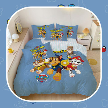 Pure cotton paw patrol four-piece set, pure cotton cartoon ryder daily three-piece set, cartoon dormitory dormitory single quilt cover