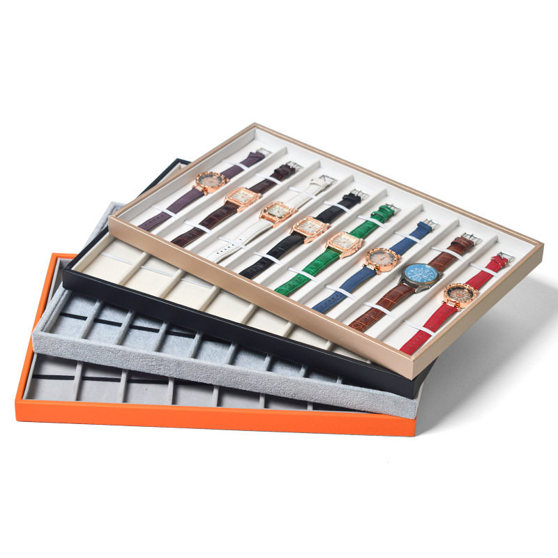 Ready Stock Watch Storage Box Multi-Grids Jewelry Display Watch Box Multi-Color Watch Box Storage Box Manufacturer Wholesale