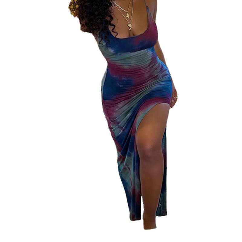 Slim Fit Sexy Dress Sleeveless Backless Irregular Hem Spring Summer Fashion Wholesale Available