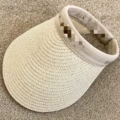 Letter headband-beige hoop