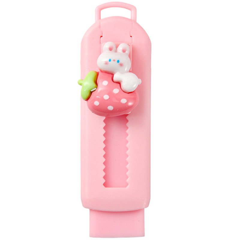 Cute Cartoon Push-Pull Eraser Clean Student High-Value Stationery Prizes Children's Creative Eraser Wholesale