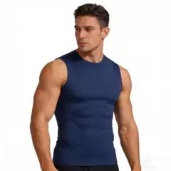 Men's Quick-Dry Stretch Athletic Tank Top Breathable Compression Fitness Running Training Tee