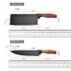 Kitchen Stainless Steel Knife Set with Fat Handle Covered with Six-Piece Set of Non-Stick Chef's Knife and Kitchen Knife Cross-Border Kitchen Knife Set