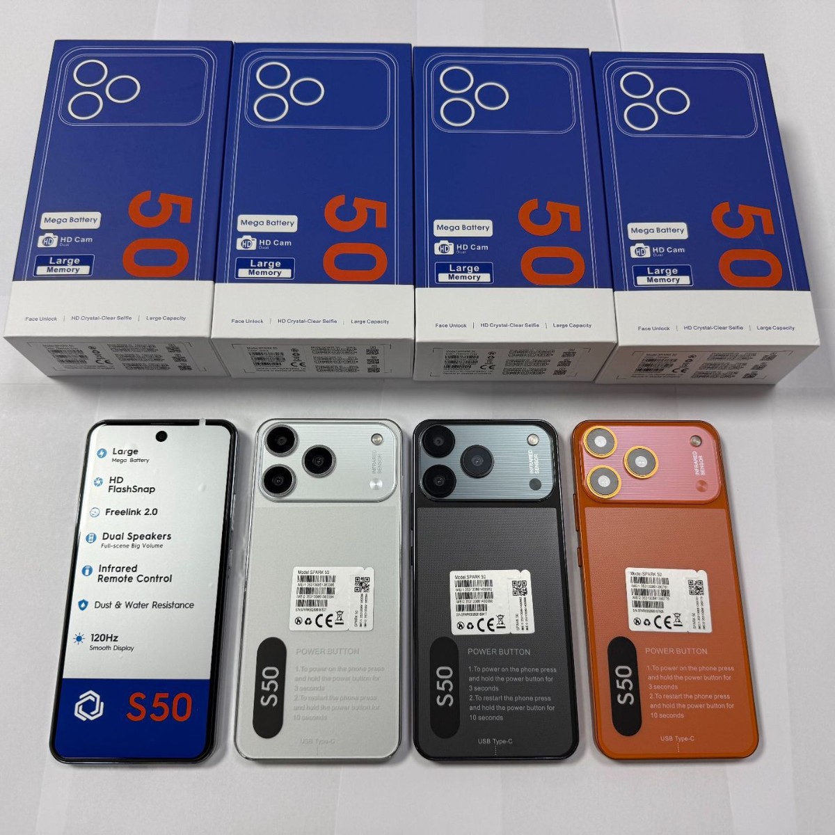 SPARK 50 - популярный в международной электронной коммерции смарт-смартфон на базе Android 4G, новый смартфон spot объемом 16 + 1 ТБ