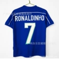 1998 brazil away custom #7 jersey