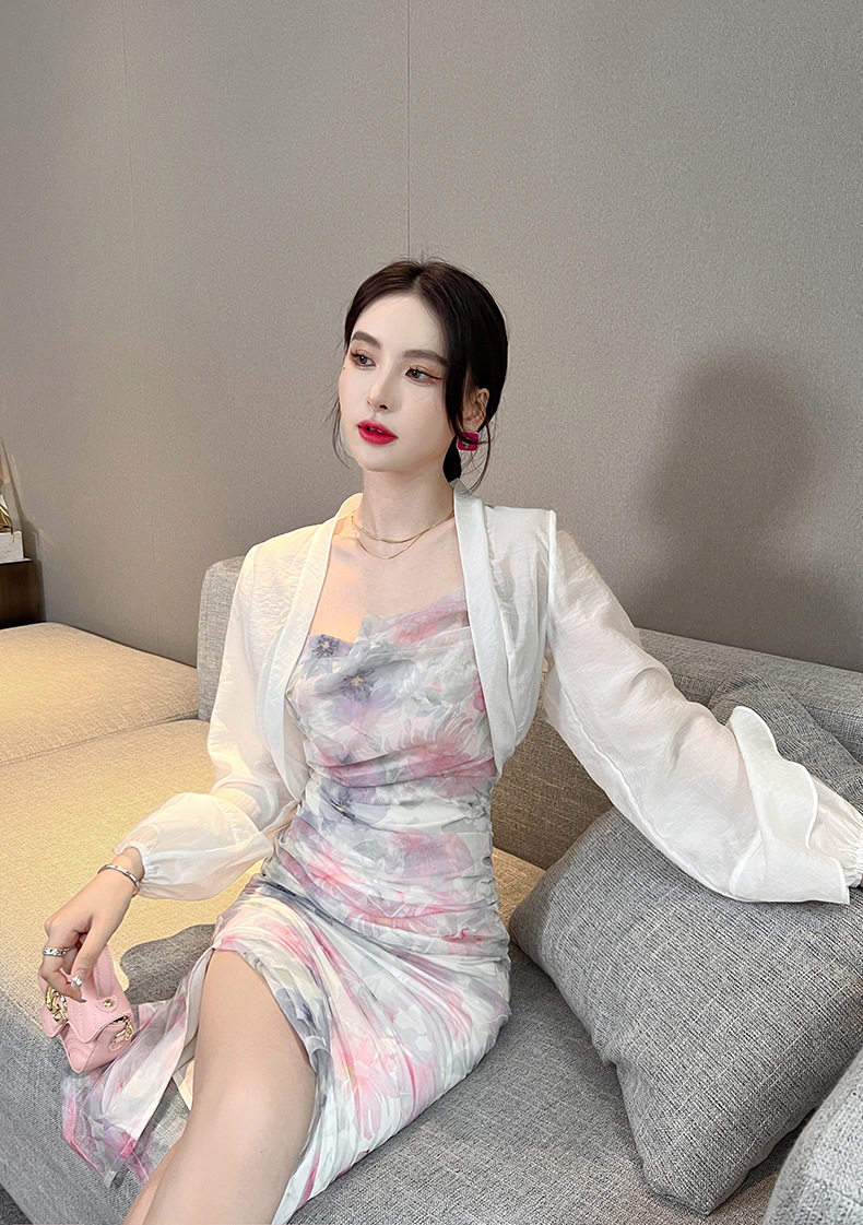 Áo khoác cardigan nữ ngắn tay mỏng nhẹ chống nắng du lịch phong cách phương Tây — [Đen], [Trắng], [Kaki] chi tiết 16