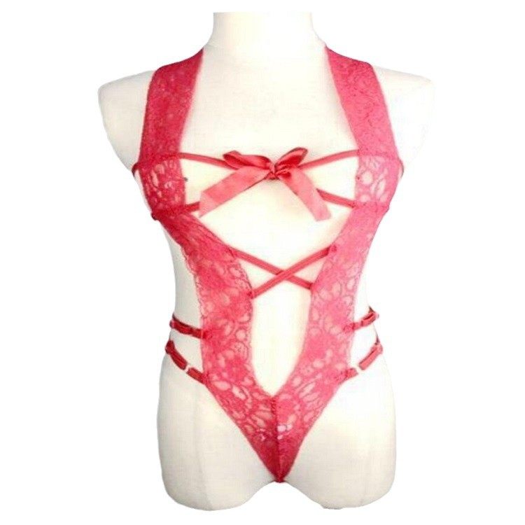 跨境专供欧美外贸情趣内衣性感女式连体开档镂空内衣厂家直销批发