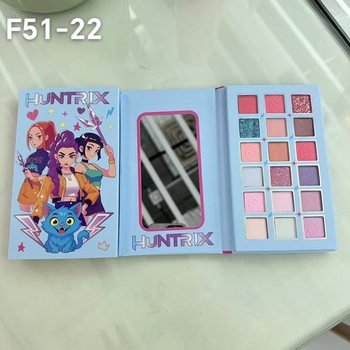 Cross-Border Popular Holiday Style Girl Group 18-Color Eye Shadow, Blush and Lip Gloss Small Palette Set, Easy to Apply Makeup Without Removing Makeup