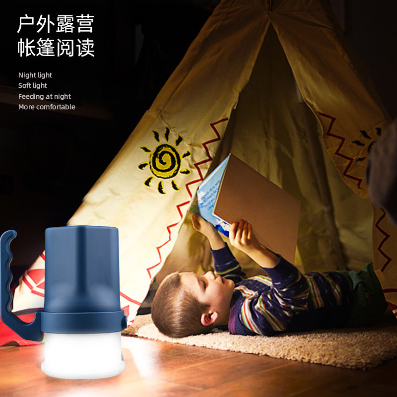 New outdoor camping lamp camping portable lamp emergency lamp home night light multi-model battery explosion Searchlight