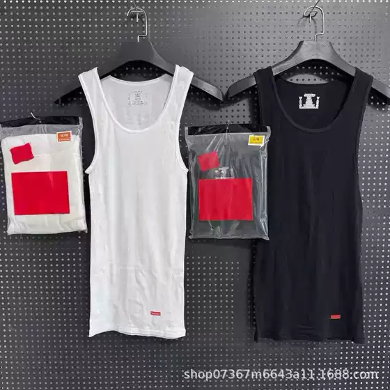 Unbranded Base Layer Three-Piece Set, Black and White Pure Cotton with Small Logo, American-Style Trendy Brand, Lightweight and Breathable Gym Training Sports Shirt