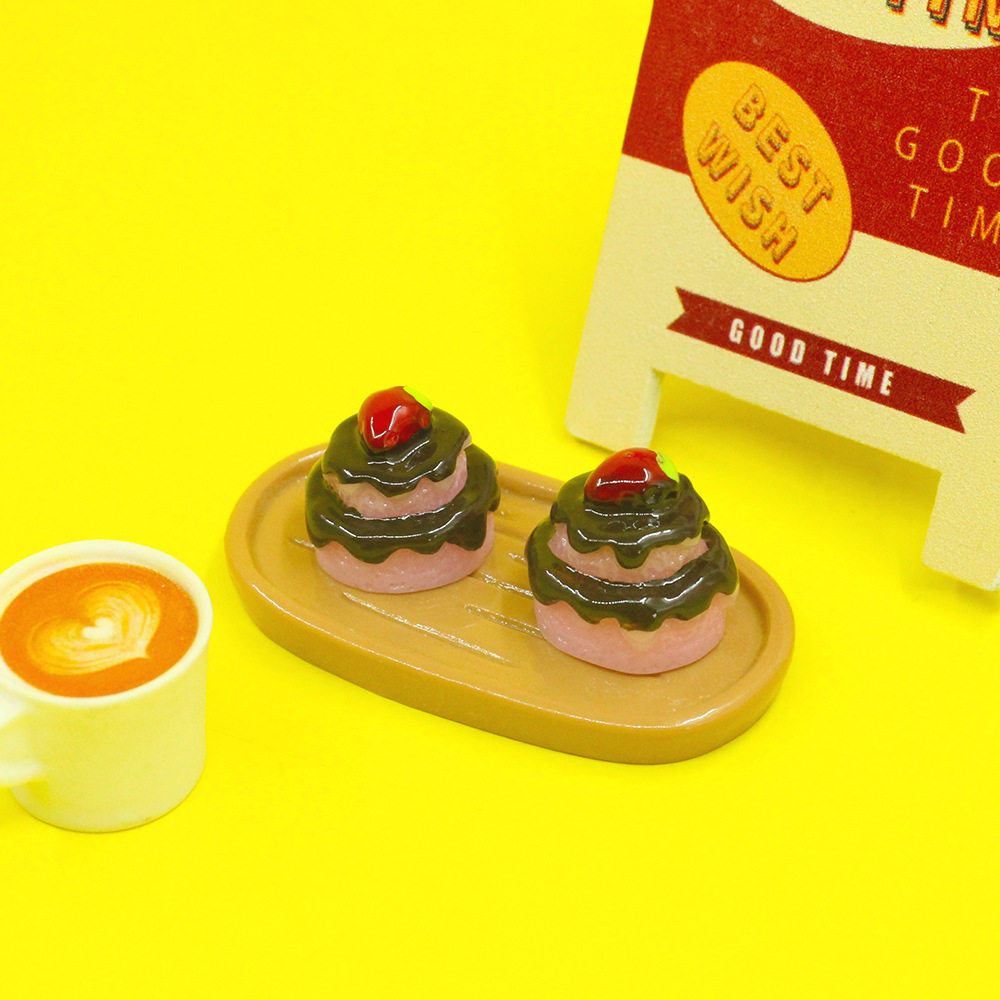 仿真食玩蛋糕树脂diy配件小摆件奶油胶配饰过家家玩具滴胶手机壳