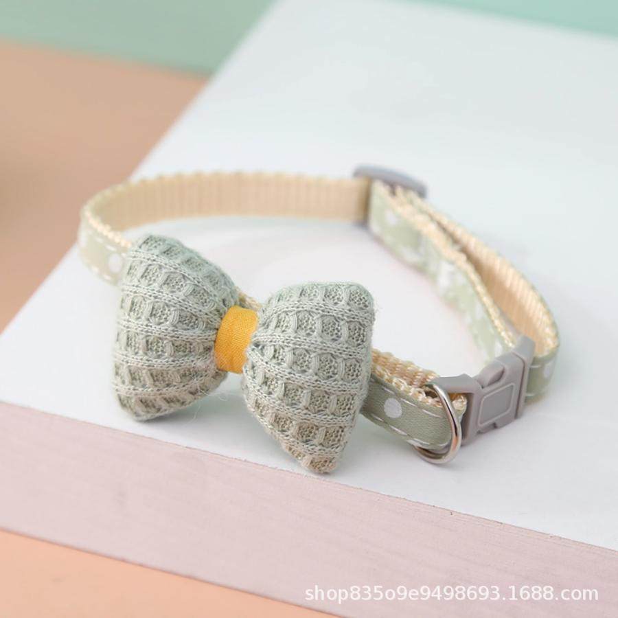 Cat Collar Four Seasons Bow Pet Collar Safety High Beauty Value Pet Necklace with Bell Pet Supplies