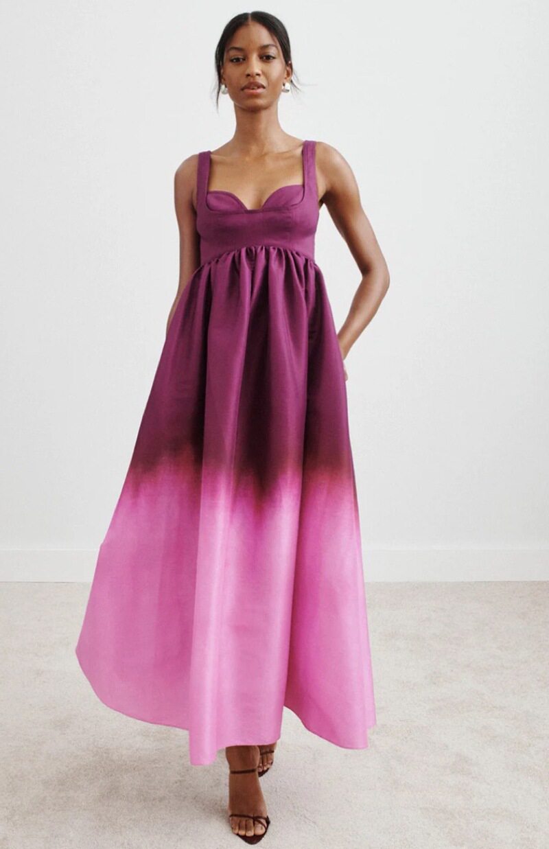 Gradient Sleeveless Backless Dress Sexy Tie Back Design Autumn Fashion for Women Wholesale Available
