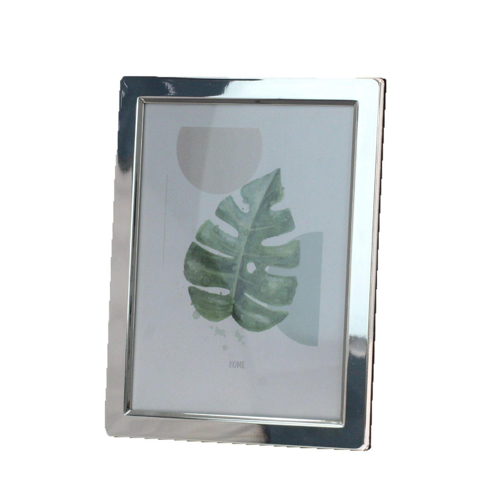 6-Inch 7-Inch 8inch 10inch Ethereal and Cool Silver-Plated Metal Flat-Edge Glossy Photo Frame Desktop Ornament Photo Display