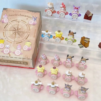 Play Some Genuine Sanrio Family Steam Age Series Jenga Series Cute Blind Boxes