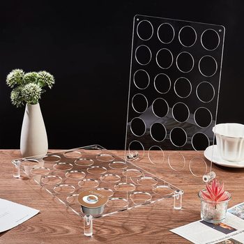 Cross-border Acrylic Coffee Capsule Rack Storage Display Rack Storage Tray Kitchen Desktop Organize Storage Rack